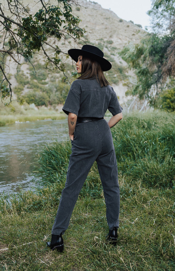Ruger Washed Denim Jumpsuit - FINAL SALE