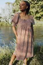 Chambria Leopard Print Midi Dress - FINAL SALE