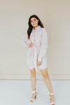 Always Remembered Button Mini Dress - FINAL SALE