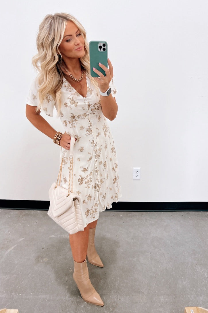 Sianna Floral Midi Dress - FINAL SALE