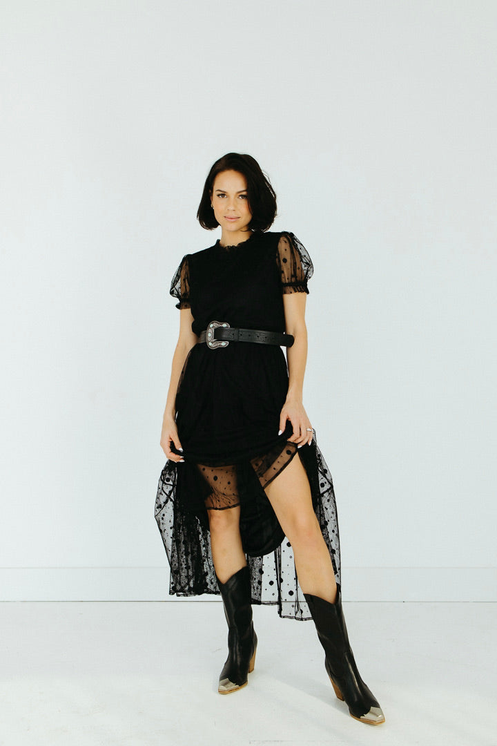 Darci Polka Dot Midi Dress