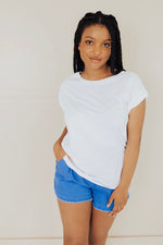 Laila Cap Sleeve Basic Tee