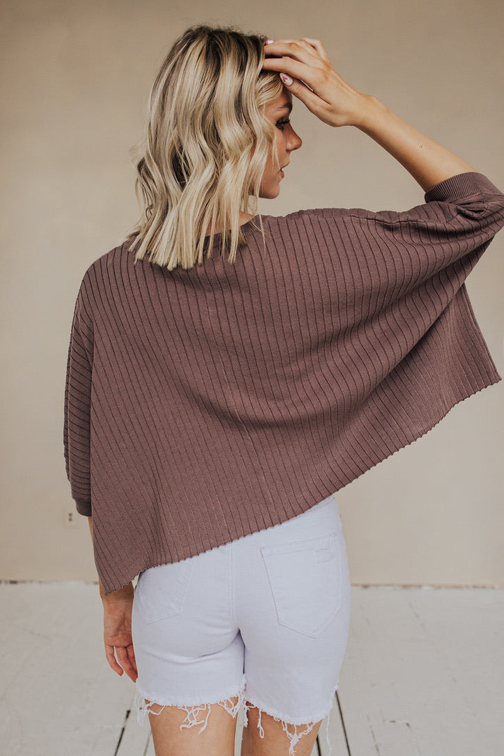 Bendetta Wide Rib Knit Top