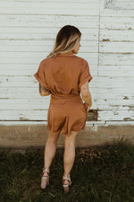 Sunset Secrets Tie Romper