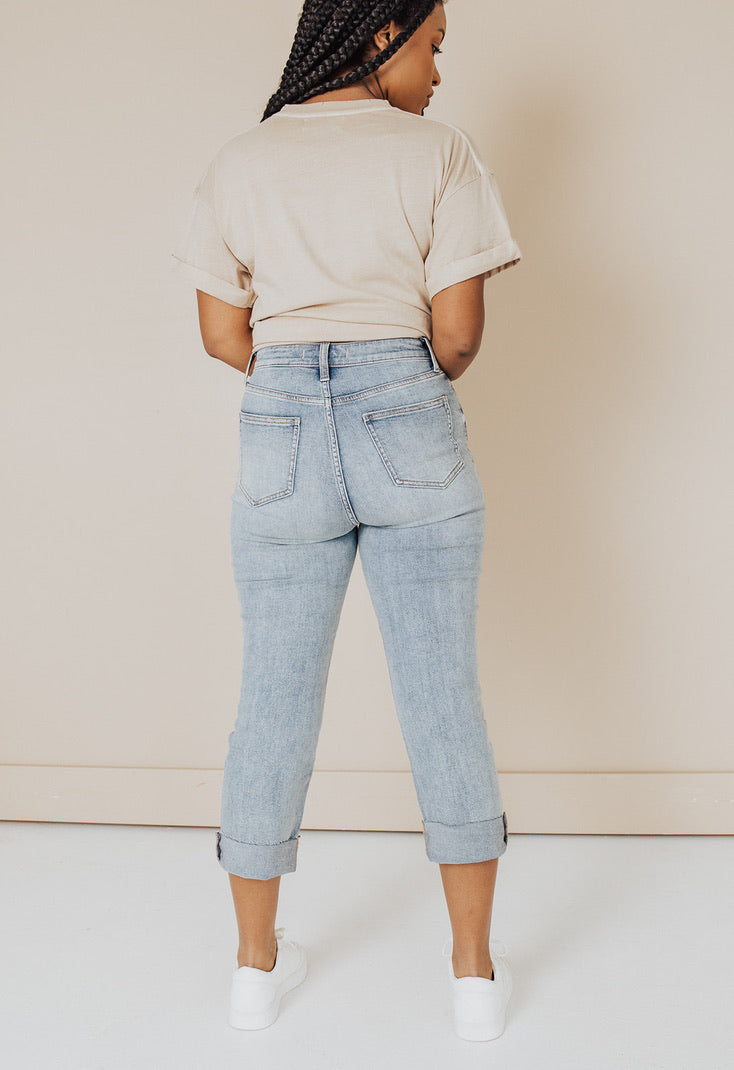 Summer Distressed High Rise Jeans