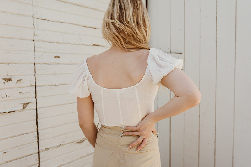 Arden Puff Sleeve Bodysuit - FINAL SALE