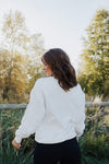 Good Vibes Light Ribbed Sweatshirt - FINAL SALE