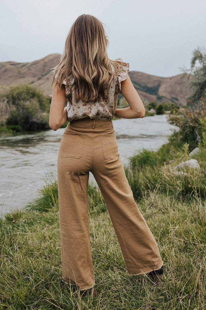 Daphne Two Pocket Wide Leg Pants