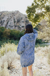 Dazmond Acid Wash Hoodie Dress - FINAL SALE