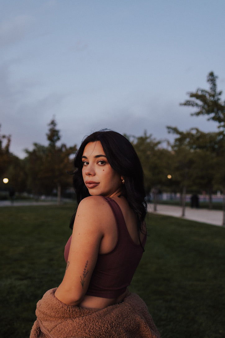Marina Button Crop Top - FINAL SALE