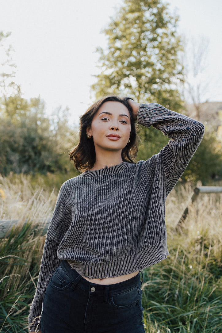 Jinx Studded Knit Sweater