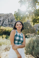 Hailey Gingham Crop Tank