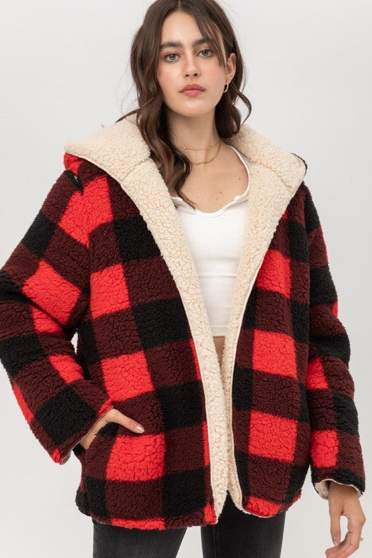 Lillia Reversible Sherpa Jacket - FINAL SALE