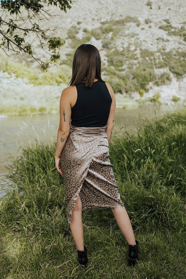 Never Too Late Wrap Skirt