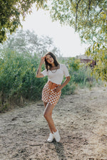 Brinkley Checkered Skirt