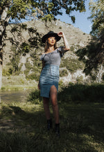 Rowan Two-Tone Checkered Bodysuit