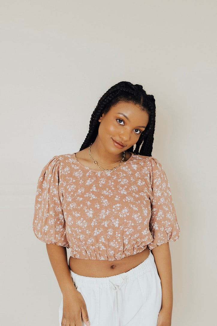 Ansley Crop Blouse - FINAL SALE