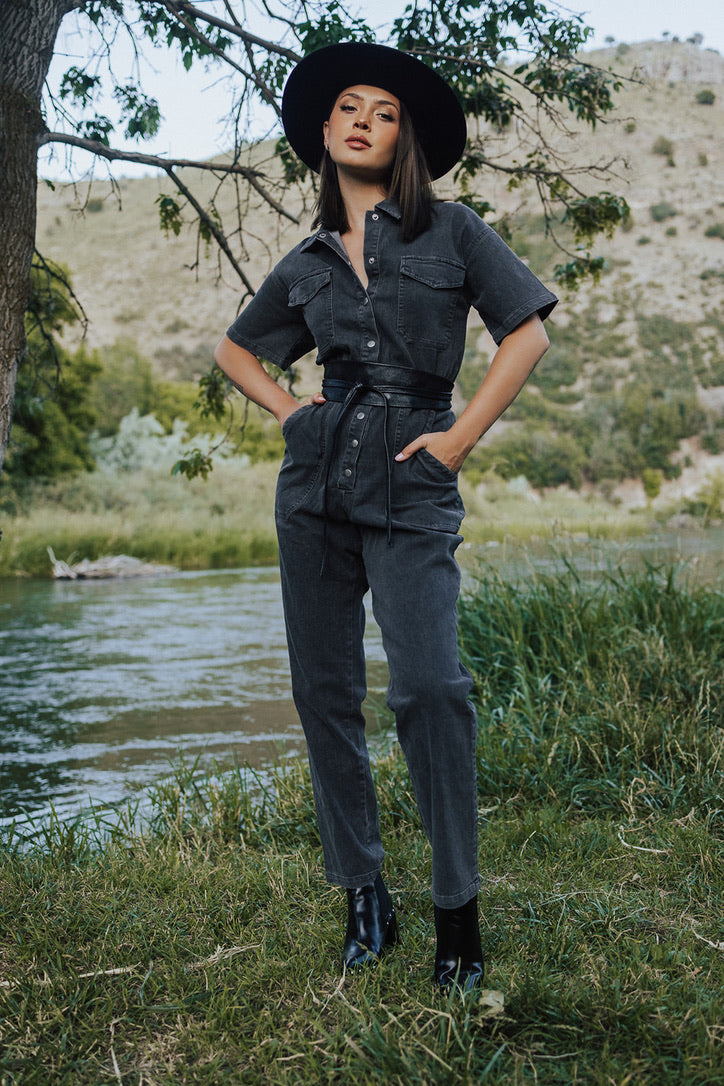 Ruger Washed Denim Jumpsuit - FINAL SALE
