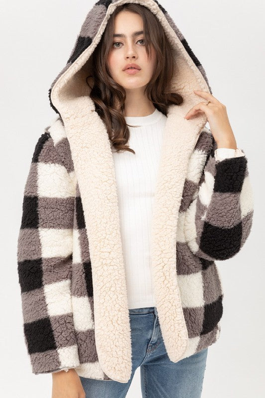 Lillia Reversible Sherpa Jacket - FINAL SALE