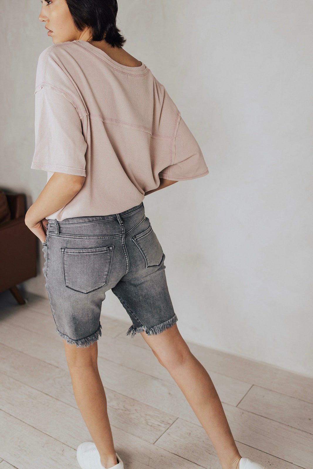 Booker Mid Thigh Denim Shorts - FINAL SALE