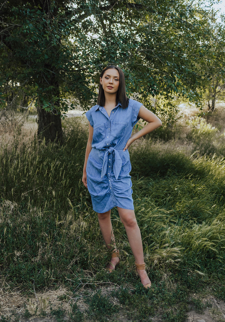 Addilyn Button front Mini Dress