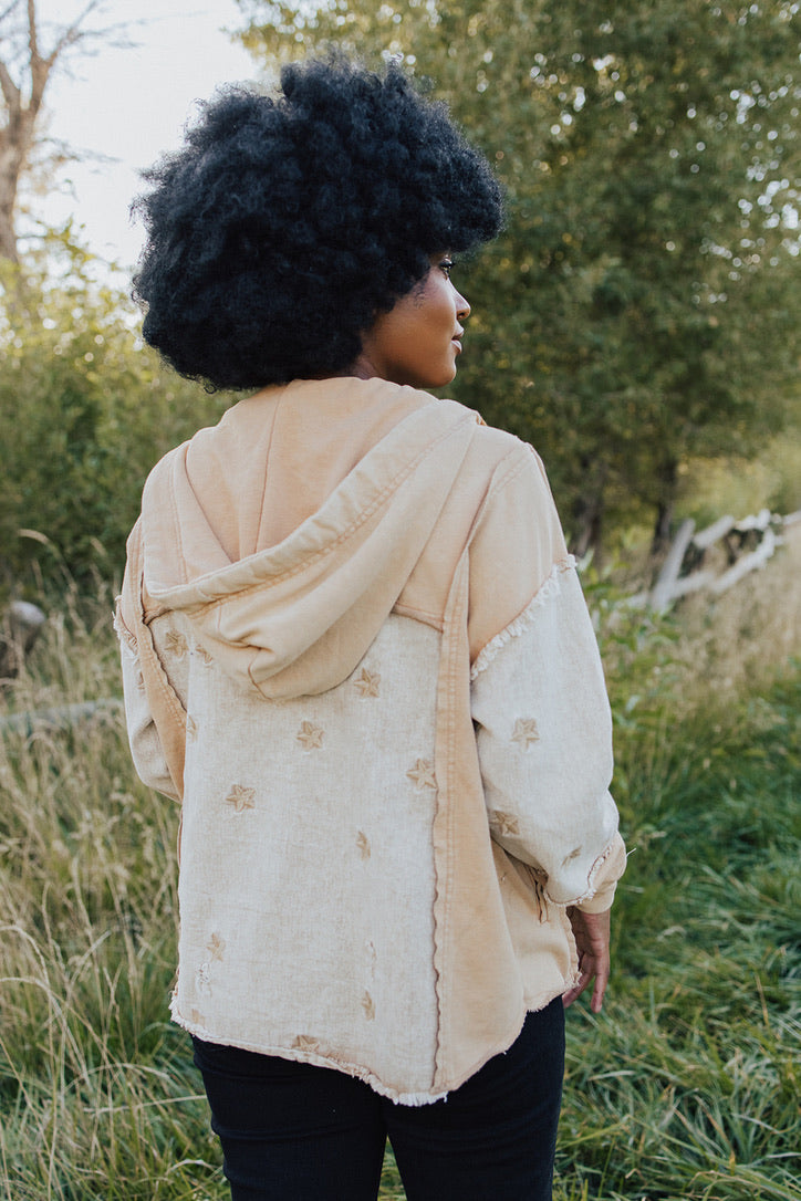 Azure Embroidered Star Jacket - FINAL SALE