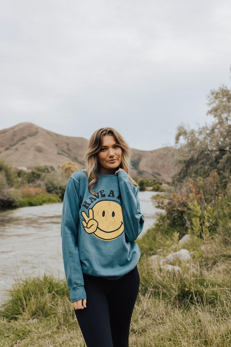 Have A Nice Day Graphic Sweatshirt