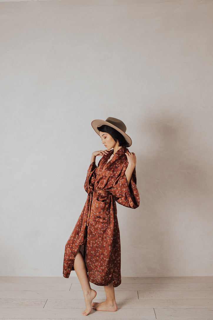 Alessandra Silky Kimono