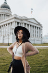 Marina Button Crop Top - FINAL SALE
