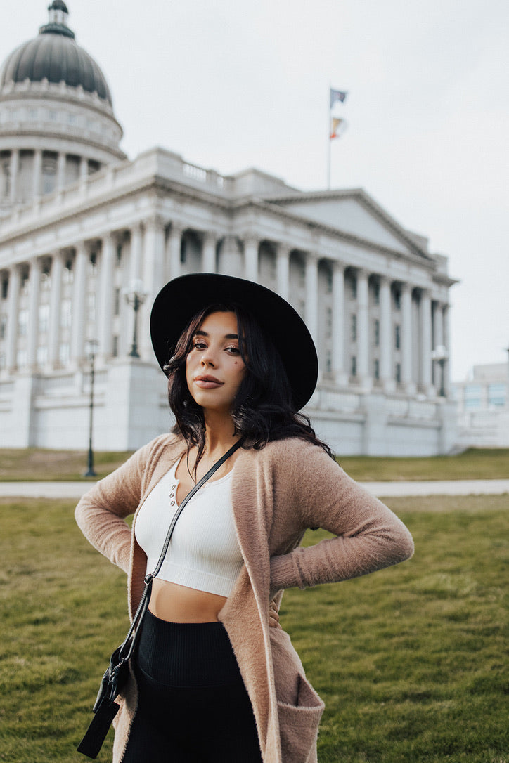 Marina Button Crop Top - FINAL SALE
