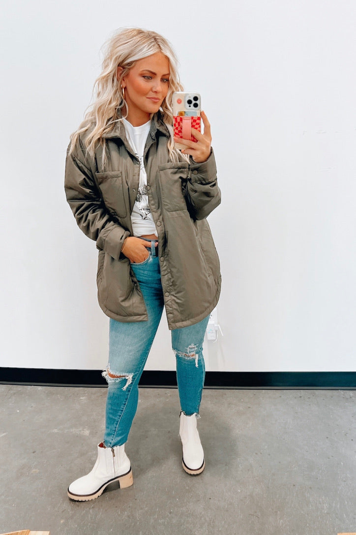 Vines Button Down Coat