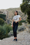 Bright Smiles Checkered Graphic Tee - FINAL SALE