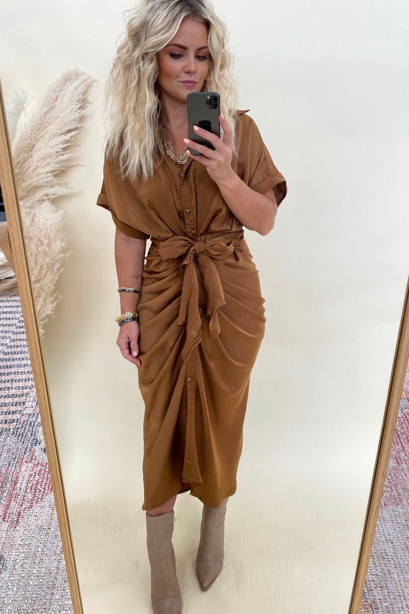 Vance Buttoned Shirt Dress - FINAL SALE