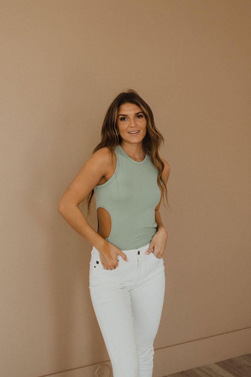 Jory Side Cut Out Bodysuit - FINAL SALE
