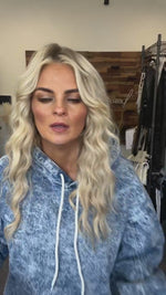 Dazmond Acid Wash Hoodie Dress - FINAL SALE