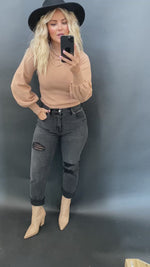 Jericho Ribbed Mock Neck Bodysuit - FINAL SALE