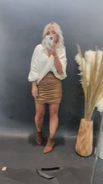 Raine Cinch Faux Leather Skirt - FINAL SALE
