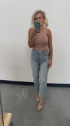 Summer Distressed High Rise Jeans