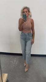 Summer Distressed High Rise Jeans