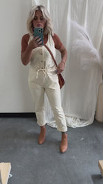 Beautiful Me Button Jumpsuit - FINAL SALE