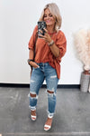 Aura Distressed Mid Rise Jeans