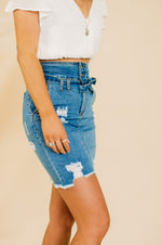 Distressed Denim Bluebird Skirt - FINAL SALE