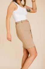 Oatie Ribbed Skirt - FINAL SALE