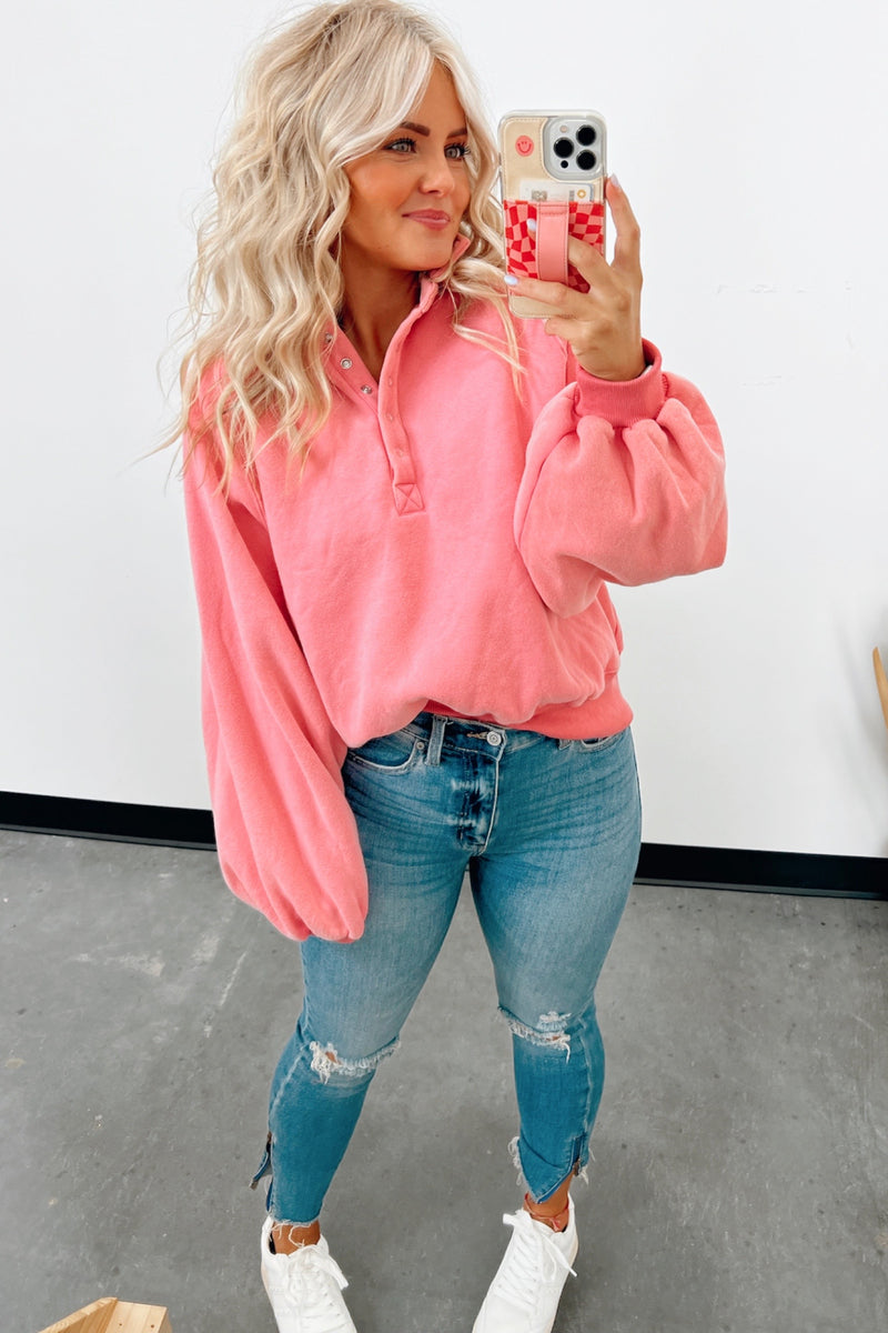 Mira Button Collared Sweatshirt