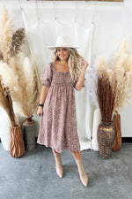 Chambria Leopard Print Midi Dress - FINAL SALE