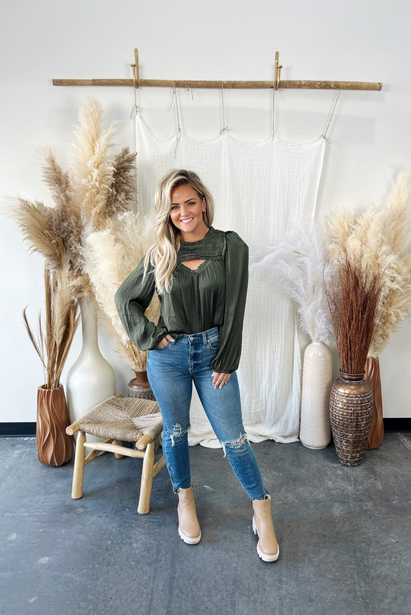 Madison Peek-A-Boo Blouse