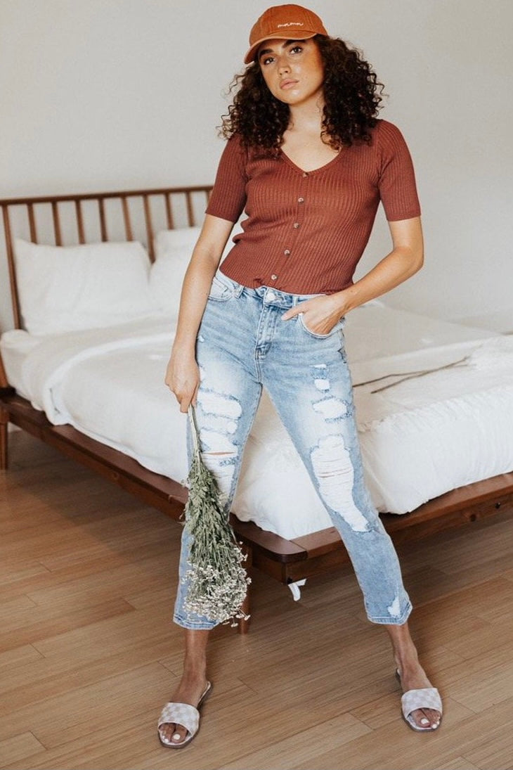 Fabel Distressed Skinny Jeans
