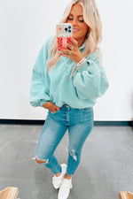 Mira Button Collared Sweatshirt