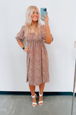 Chambria Leopard Print Midi Dress - FINAL SALE