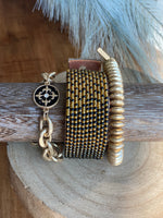 Ceries Beaded Leather Bracelet (Medium) - FINAL SALE